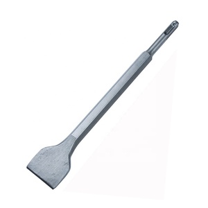 High Quality SDS Plus <strong>Chisel</strong> Tool Holder with V-Shaped Tip Round Shank Spade Flat Point <strong>for</strong> DIY Carving <strong>Masonry</strong> Universally Use - Product Image 1