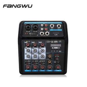 Mini USB Digital Audio Mixer Console <strong>Controller</strong> with Reverberation 4 Channel Home <strong>Computer</strong> Live Broadcast - Product Image 1