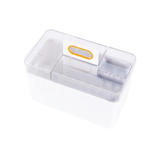 Nhựa nhà bếp đồ lặt vặt lưu trữ Organizer Viện trợ đầu tiên hộp thuốc Caddy phòng tắm mỹ phẩm nhựa lưu trữ hộp - Product Image 2
