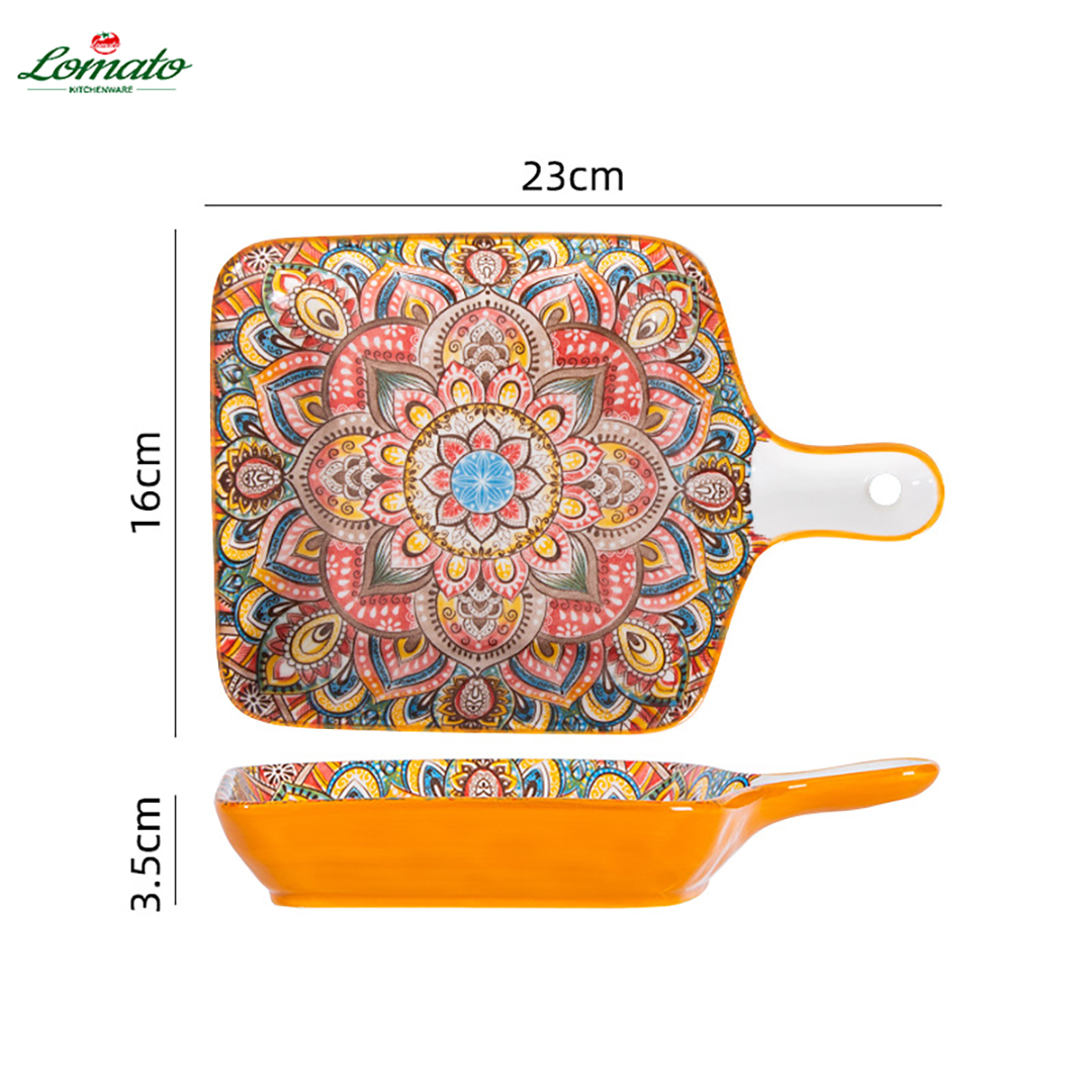 9-inch patterned plate