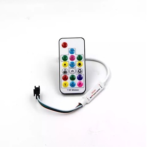 SP104E RF Pixel Mini RGB Digital LED Strip Light Controller 17Key RGB LED Pixel Controller per WS2811 WS2812B SK6812 - Product Image 4
