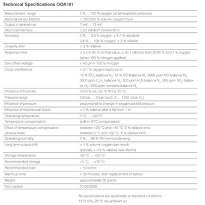 Envitec Original OOA101 <span class=keywords><strong>Sensor</strong></span> De Oxigênio Médico <span class=keywords><strong>Sensor</strong></span> De Qualidade De Ar Em Alumínio De Longa Vida Em Caixa