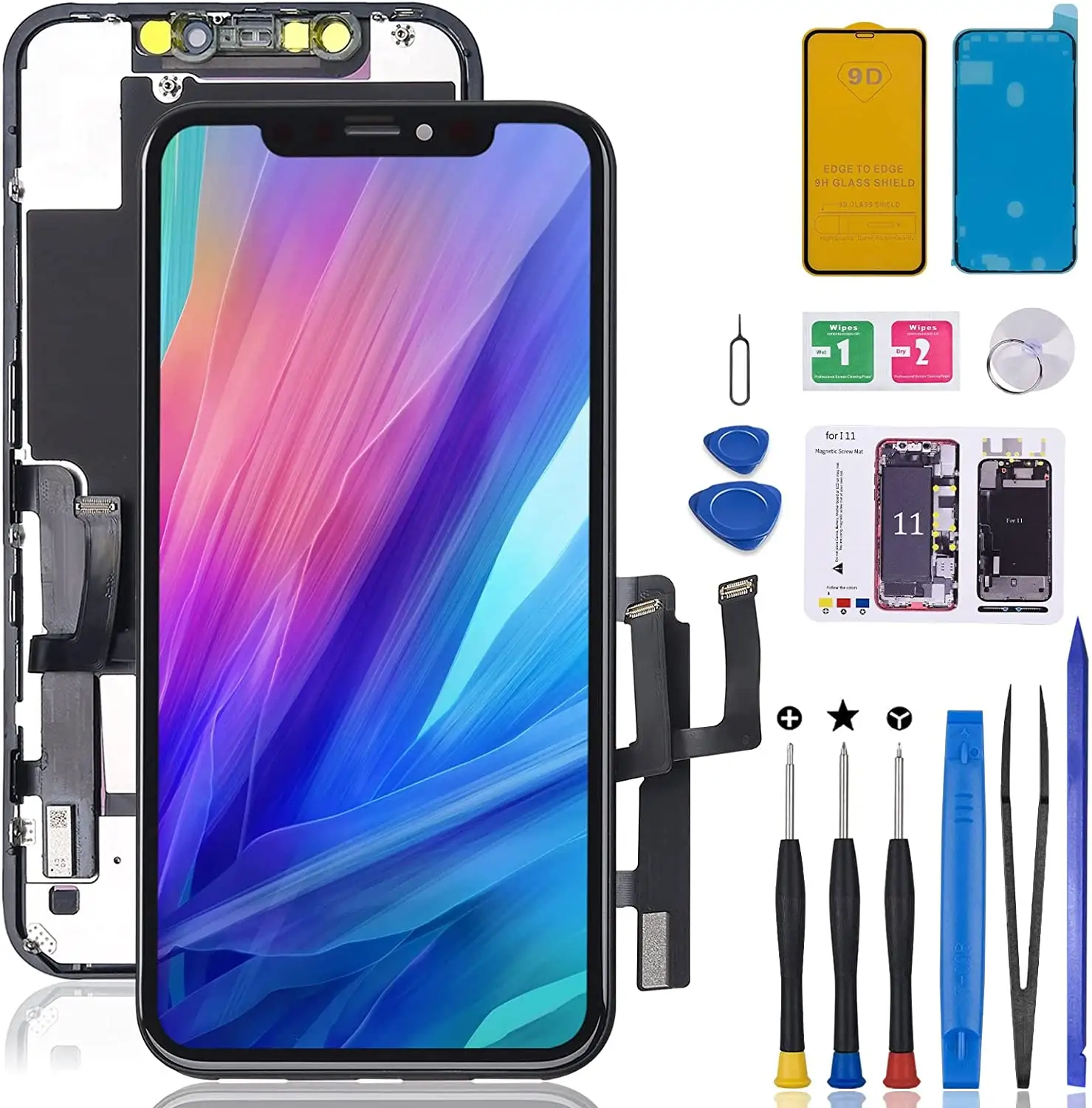 MF Handy LCD für iPhone 11 Bildschirm Ersatz Kit für iPhone 11 LCD-Bildschirm für iPhone 11pro Max LCD-Bildschirm Ersatz