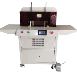 DH-100 / DH-100R Semi Automatic <strong>Program</strong> Double Heads Paper Notebook Round Corner Cutter Cutting Machine - Product Image 1