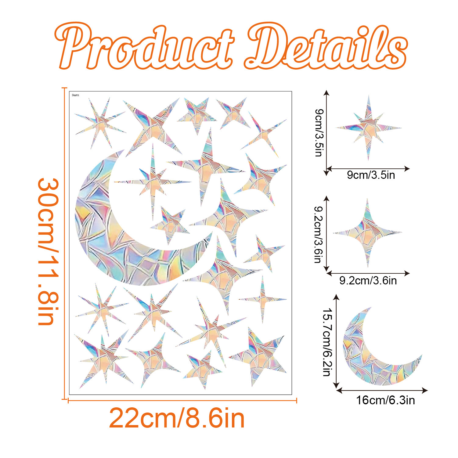 Star shaped Moon - (21)