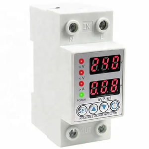 Entrega rápida 220VAC 1-63A Monofásico Protector de voltaje ajustable Disyuntor de protección contra sobrecarga de voltaje - Product Image 5