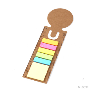 多功能塑料pvc盖粘性记事本套装定制备忘带印字尺用作书签 - Product Image 2