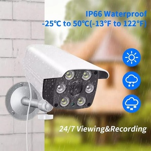 4MP 2k IP摄像机闭路电视内置音频防水红外和彩色双灯128GB sd卡H.265 IP67安全子弹POE摄像机库存 - Product Image 2