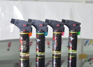 流行透明塑料一次性打火机气体多功能便携式笔芯手电筒打火机防风其他打火机 - Product Image 3