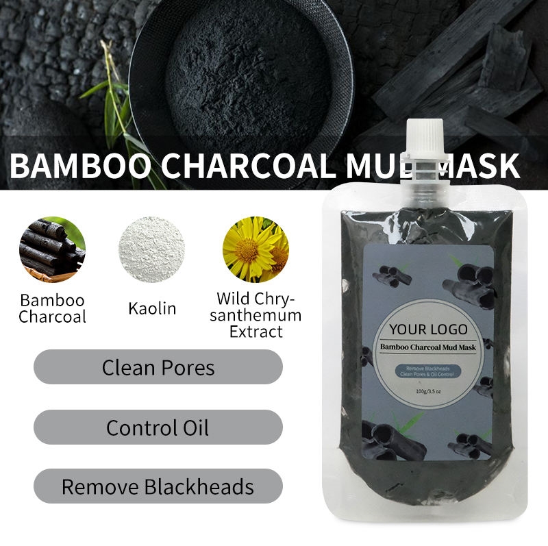 Máscara de arcilla de carbón de bambú