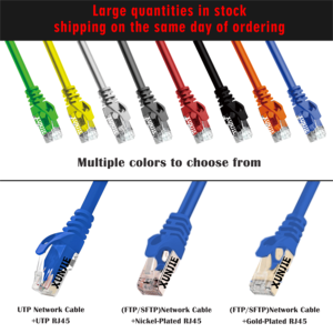 LSZH PVC U/UTP LAN 1000Mhz 26AWG düz Ethernet kablosu RJ45 ağ yama kablosu CAT6A CAT6 FTP CAT5E UTP kablo 1M & 5M uzunluklarda - Product Image 5