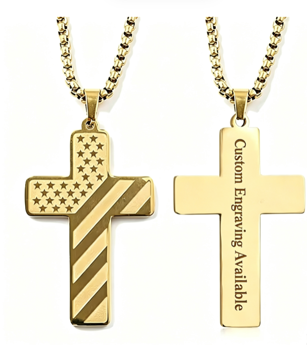 Gold customizable engraved letters