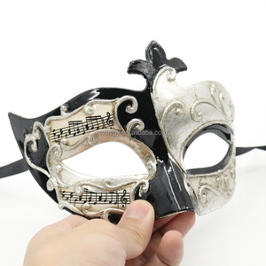 하이 퀄리티 플라스틱 DIY 파티 마스크 손으로 그린 베네치아 스타일 Half Face 가장 무도회 공 의상 할로윈 결혼식 직접 - Product Image 6