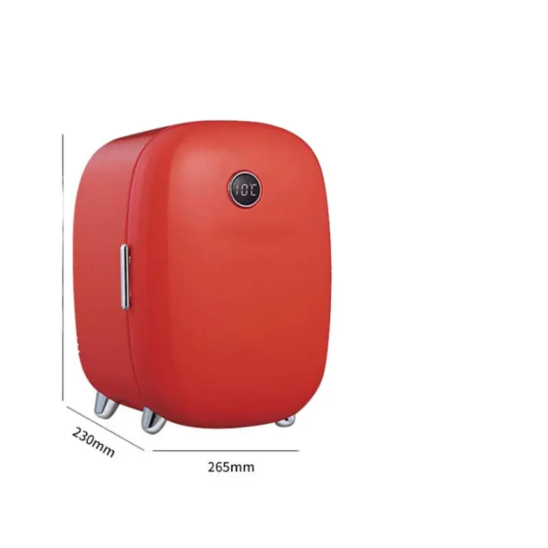 Güzellik buzdolabı ısıtma taşınabilir buzdolabı yeni Arrival6- 9L MiniPink/yeşil kozmetik buzdolabı 220V