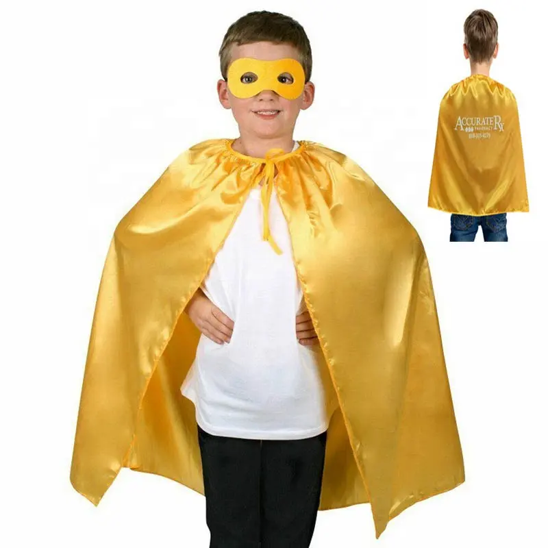 Capa y mascarilla de superhéroe para niños, Cosplay, vestido de fiesta, venta al por mayor