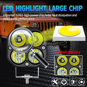 Yüksek parlak 3 inç Offroad aksesuar 4X4 Spot sis lambası Off Road Led yardımcı işık led kare çalışma ışığı - Product Image 5