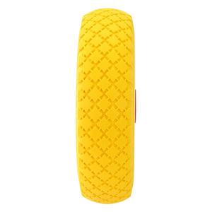 JingCheng <strong>2</strong> <strong>X</strong> 10\&quot; 3.00-4 Yellow Hand Trolley Cart Wheelbarrow Solid Rubber 20mm Plastic <strong>Tire</strong> for Industrial Use