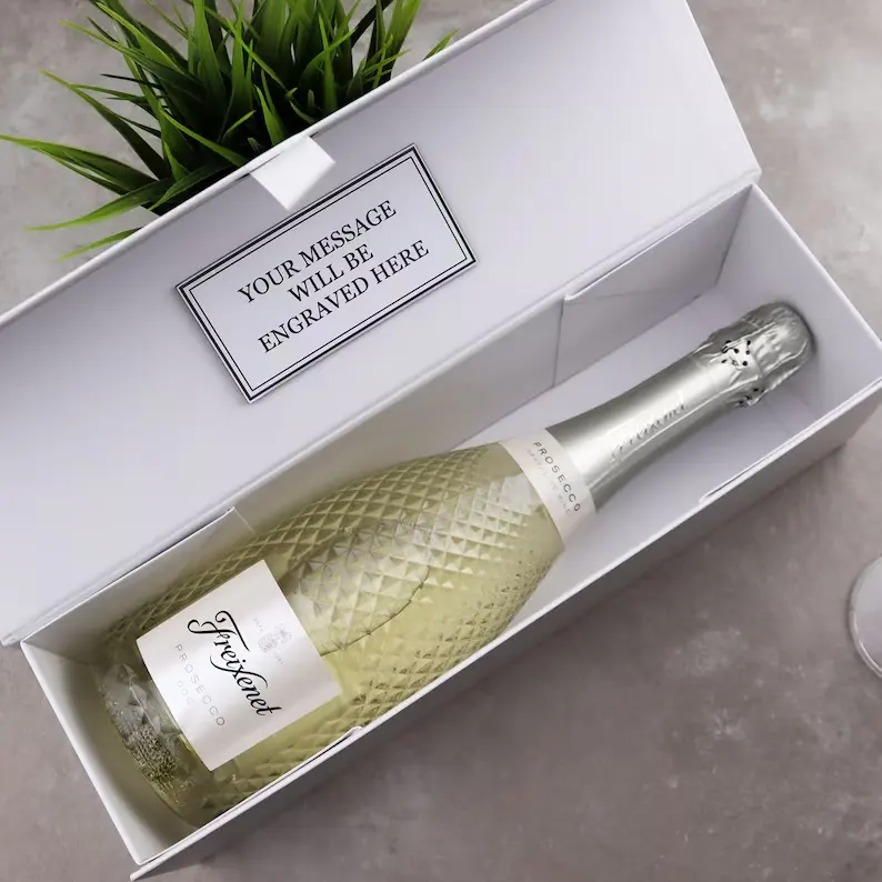 Luxuriöse Präsentation Gläser-Flasche Karton Papierverpackung magnetische Weingeschenkbox