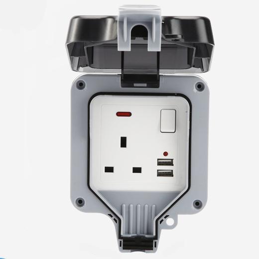 UK 1 Ports + Indicateur lumineux + USB