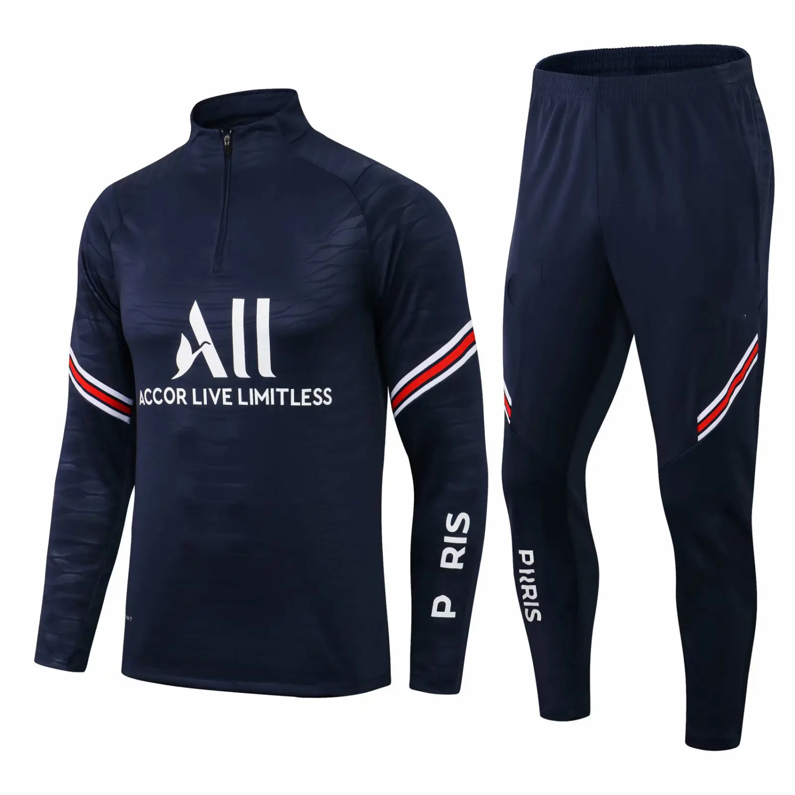 Chándal de fútbol para hombre de otoño e invierno, traje de entrenamiento de fútbol de calidad tailandesa superior, camiseta de fútbol cómoda y transpirable