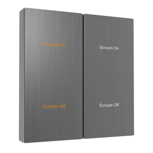Nero grigio automazione edificio interruttore di controllo KNX intelligente interruttore in metallo sistema intelligente per Smart Home Hotel all'ingrosso