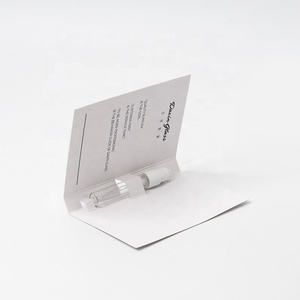 Custom Paper Card <strong>White</strong> Perfume Tester Bottle 1ml 1.5ml 2ml 3ml 5ml Refillable Perfume Atomizer with <strong>Box</strong> - Product Image 1