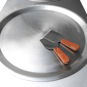 Kolice Double Round Pans Fry Ice Cream Roll <strong>Machine</strong> Roll/ice Cream Roll <strong>Machine</strong> for Sale with ETL NSF Certificated in USA - Product Image 2