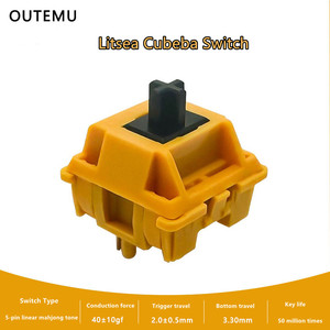 Outemu Litsea สวิตช์5PIN แบบสัมผัสสวิตช์เงียบใช้ได้กับคีย์บอร์ดเล่นเกมแบบกลไก MX - Product Image 3