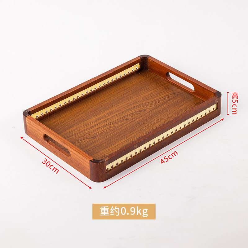 Grande taille avec manche en bois en maille (45*30*5)