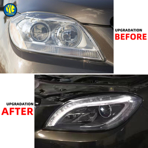 Mercedes Benz ML w166 GL farlar için ön başkanı işık 2012 2015 yükseltme LED far ML350 ML300 AFS otomotiv parçaları - Product Image 4