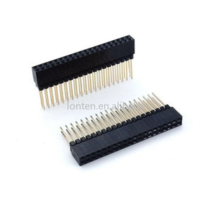 50 pezzi personalizzati 2.54mm 40 Pin connettore di intestazione femmina a doppia fila 2x20 posizione per lampone Pi 2 modalità B & B + PC104 - Product Image 3