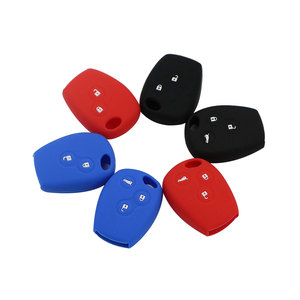 Silikon araba anahtarı durum kapak Renault Renault DACIA Scenic Megane Sandero için 2 düğmeler Captur Twingo Modus 2/3 düğmeler - Product Image 1
