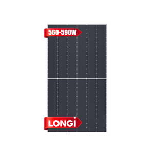 Longi sử dụng nhà 580W 590W bảng điều khiển năng lượng mặt trời 144 tế bào Mono silicon Kép kính năng lượng mặt trời Nhà cung cấp - Product Image 1