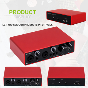 N-AUDIO X2 2 in 2 out USBオーディオインターフェース録音サウンドカード - Product Image 5