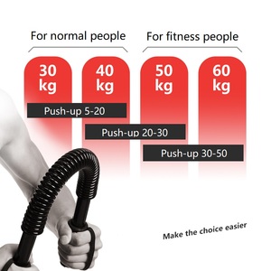 CHENGMO SPORTS Factory Direct Forearm <strong>Trainer</strong> Ectroplated Spring Arm bar Power Twister High Quality Arm Strength <strong>Trainer</strong> 30kg - Product Image 4