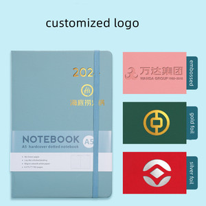 Cuaderno de clase 2025, Bloc de notas de escritura barato con páginas forradas elásticas, diario de tapa dura de cuero PU colorido, tamaño A5 - Product Image 2