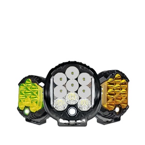 5/7/9 inç spot LED çalışma ışığı üç tarafı 90W aydınlık çift renkli LED çalışma ışığı için kamyonet Off-road - Product Image 4