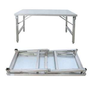 批发中国kichen设备便携式工作台可折叠工作台户外不锈钢折叠桌 - Product Image 1