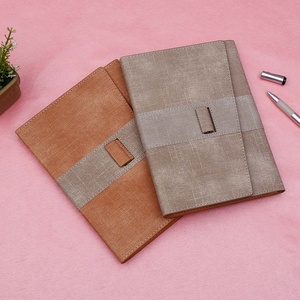Impreso personalizado de cuero auténtico gris marrón Rosa 3 Tema 80 páginas Africana cuaderno de tapa dura con pluma y espiral - Product Image 4