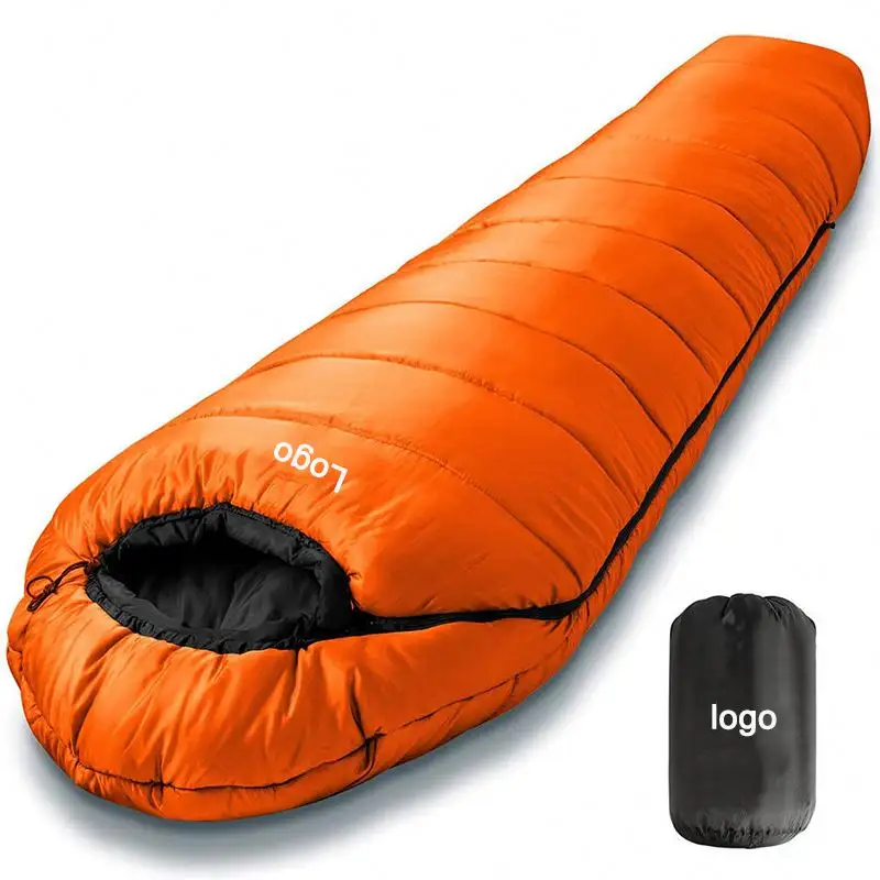 Saco de dormir personalizado para acampamento, saco de dormir humano de inverno 20K com alta qualidade, cosmic Down, saco de acampamento ao ar livre