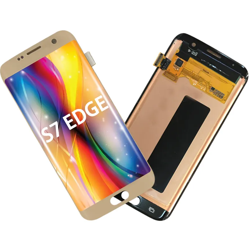 NOVO telefone móvel lcds para Samsung Galaxy S7 Edge Screen Substituição Lcd SM-G935F lcd tela Touch Display telefone oled display