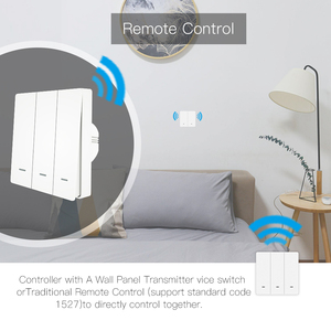 Plastik anahtar basmalı düğme anahtarı MOES duvar Wifi akıllı anahtar - Product Image 5
