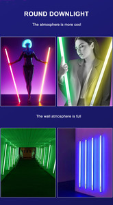 TL-130 led neon tüp sahne işık matrix 1.2m taşınabilir rgb sekiz düğme ve uzaktan kumanda ile geliyor - Product Image 6