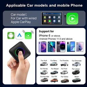 Carlinkit kutusu Android 13 Ai kutusu 128Gb kablosuz adaptör Carplay Tbox Led Qualcomm 8 çekirdek multimedya araba Iptv Iphone için oyna - Product Image 6