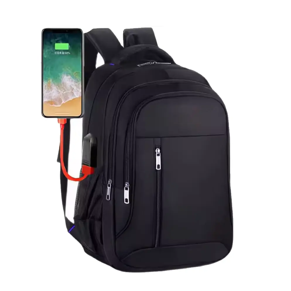 Mochila de nailon de gran capacidad, mochilas escolares, bolsas de ocio para exteriores, mochila de viaje impermeable, mochilas negras para ordenador portátil para hombres