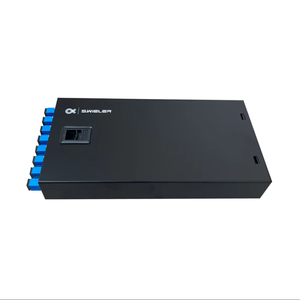 Panel de conexión de fibra compacto 4 o 8 o 12 puertos Mini ODF Desktop admite conectores SC/FC Simplex para Terminación de fibra óptica - Product Image 1