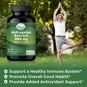 Thực phẩm hỗ trợ miễn dịch bổ sung, astragalus gốc chiết xuất 500 mg Viên nang, 60 Veg viên nang cho người lớn - Product Image 5