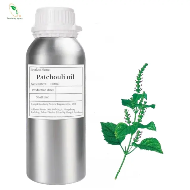 100% extrait de Distillation de plantes en vrac d'huile essentielle de Patchouli biologique naturelle pour le traitement de la peau et la perte de poids huile aromatique