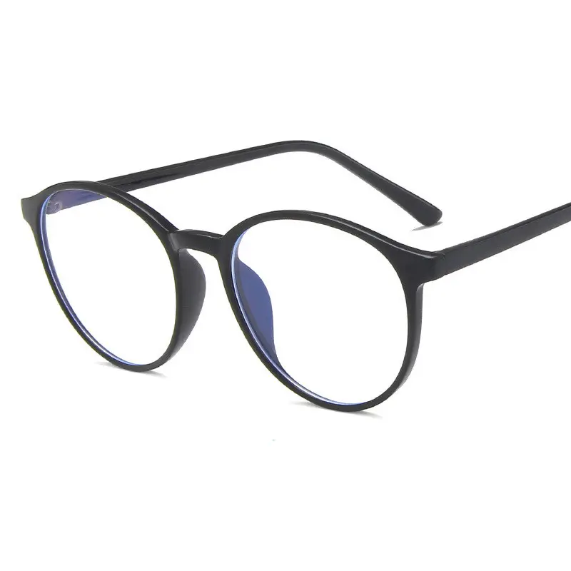 TR90-gafas transparentes circulares para niños, lentes transparentes con rayos azules, antiluz azul, diseño de marcos ópticos