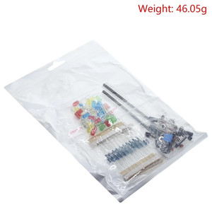 Kit Básico de componentes electrónicos para Arduino UNO MEGA2560, Raspberry Pi con resistencia de condensador de zumbador LED, novedad
